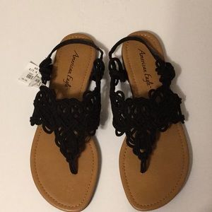 American Eagle black sandals